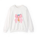 Pencil with Pink Bow Crewneck Sweatshirt — Cute Back-to-School Teacher Gift