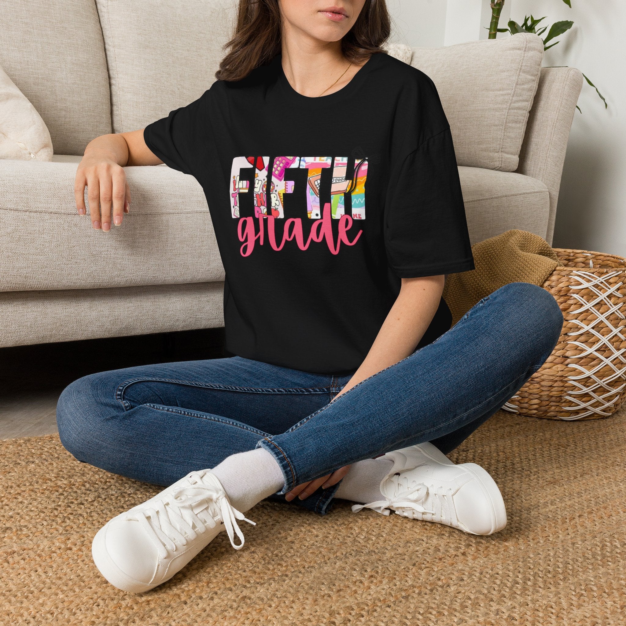 Fifth Grade T-Shirt — Colorful School Teacher & Student Back-to-School Tee