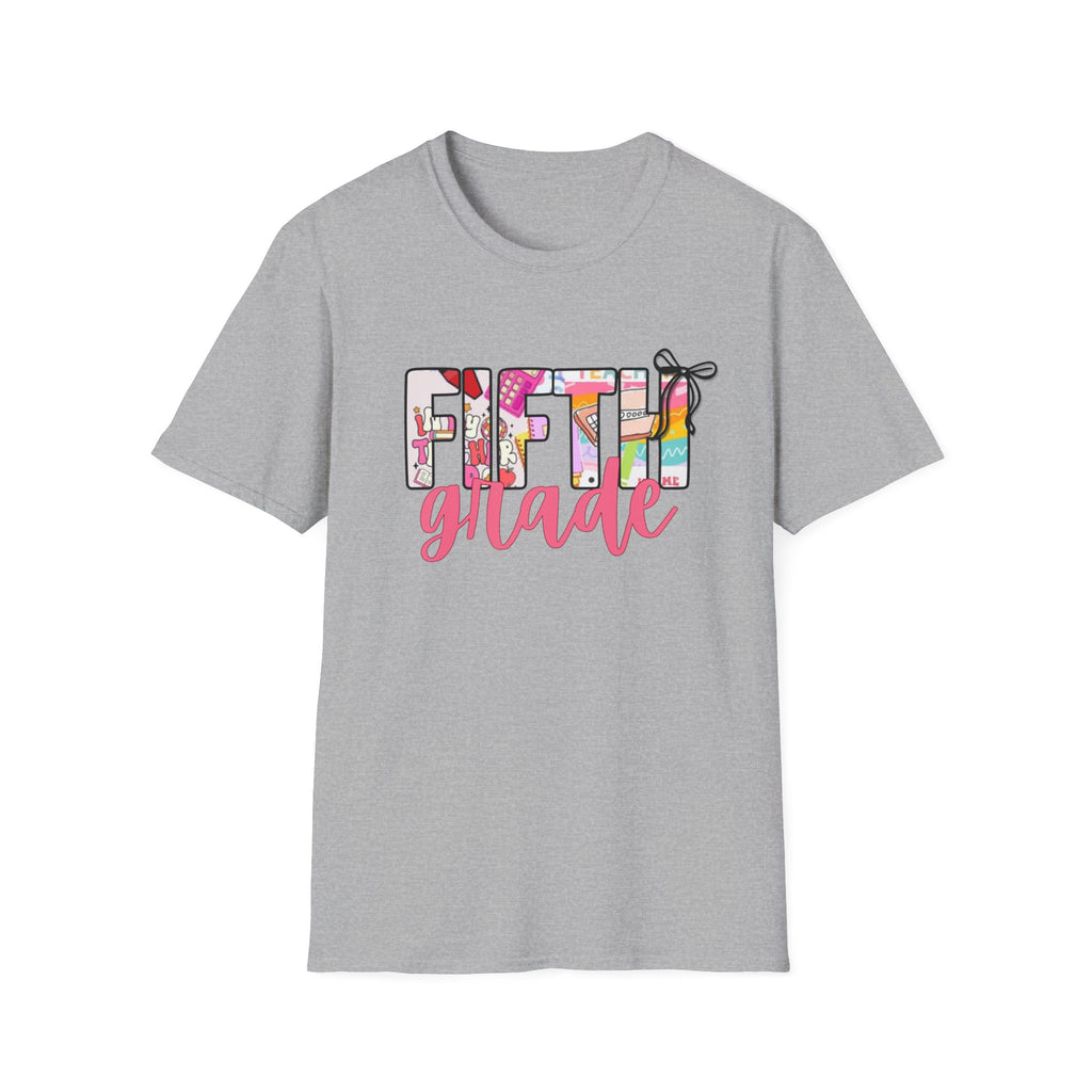 Fifth Grade T-Shirt — Colorful School Teacher & Student Back-to-School Tee