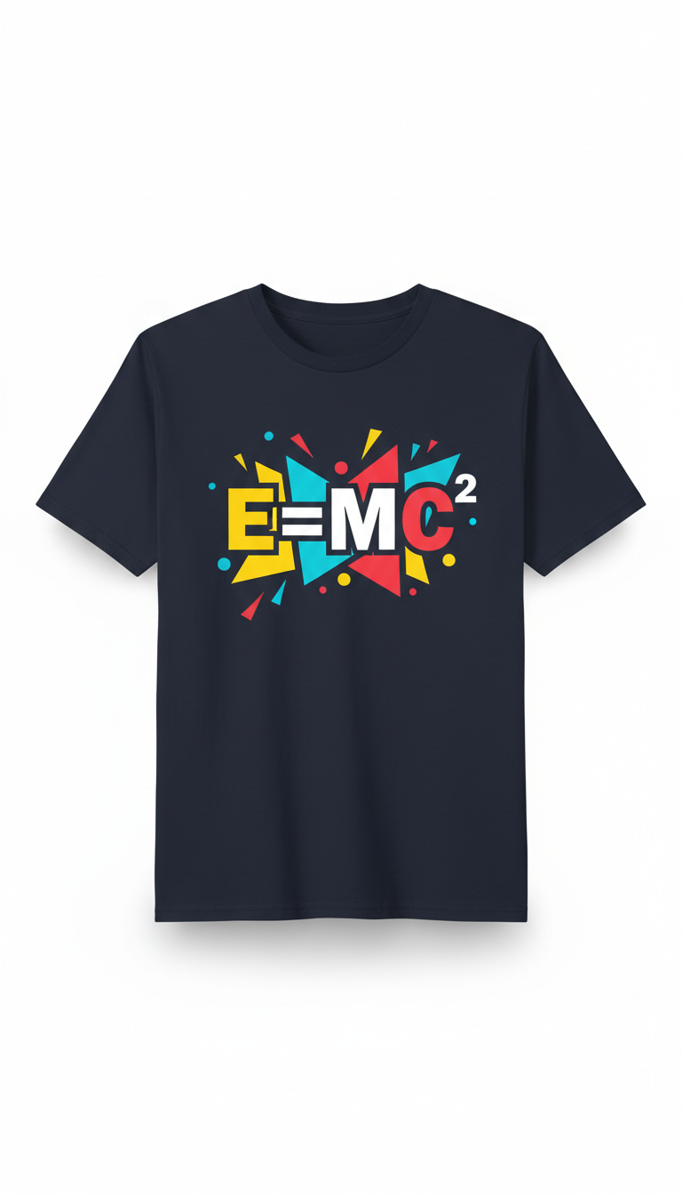 E=MC² Navy Graphic Tee