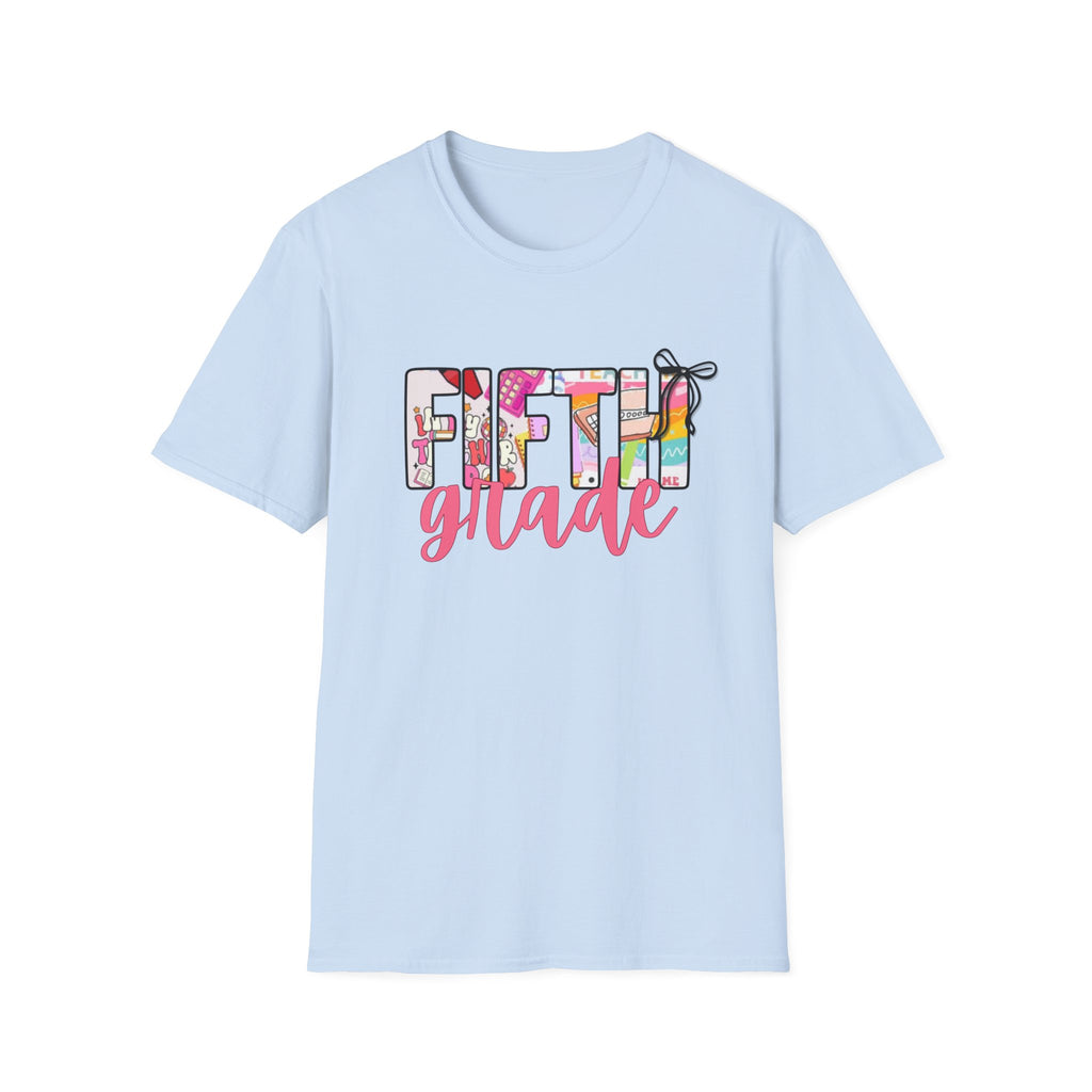 Fifth Grade T-Shirt — Colorful School Teacher & Student Back-to-School Tee