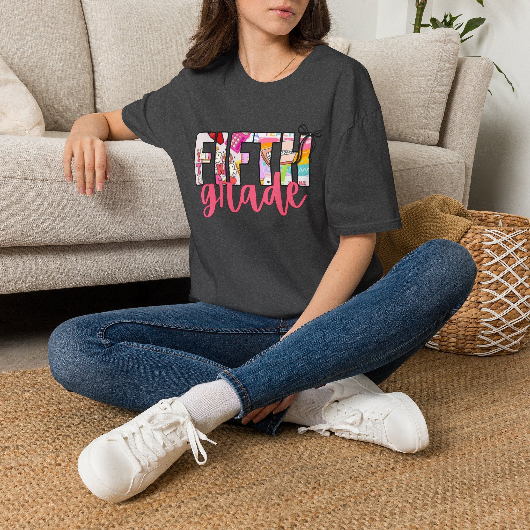 Fifth Grade T-Shirt — Colorful School Teacher & Student Back-to-School Tee
