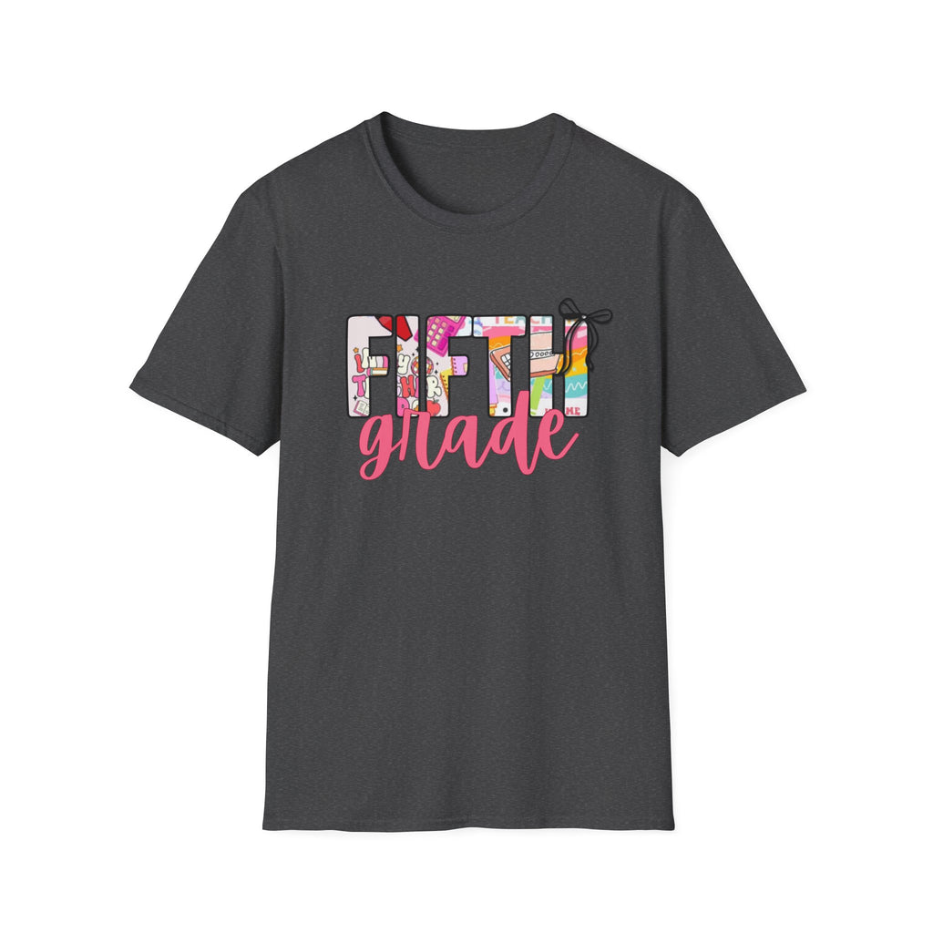 Fifth Grade T-Shirt — Colorful School Teacher & Student Back-to-School Tee